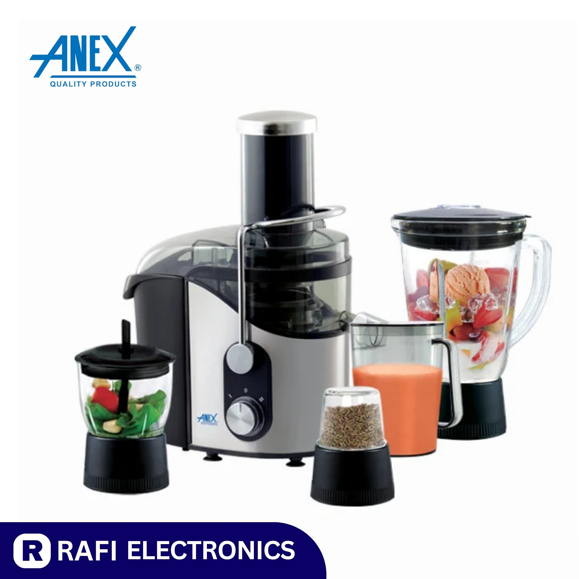 Anex AG-188 Deluxe Juicer Blender Grinder
