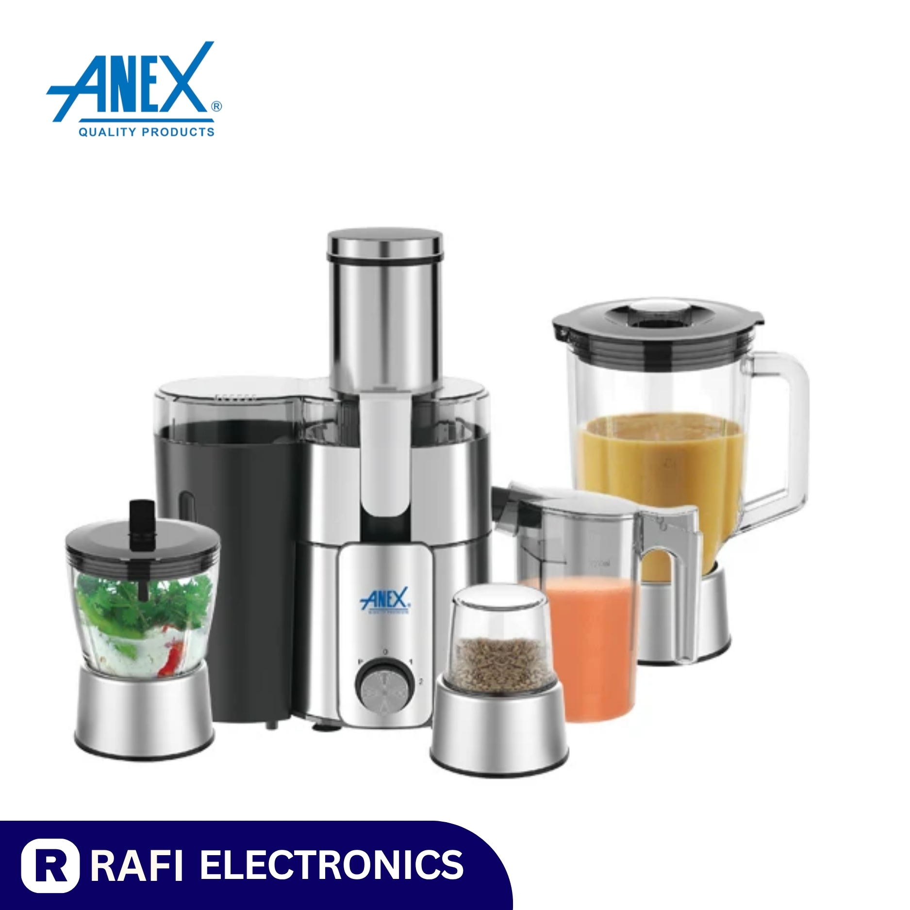 Anex AG-191 Deluxe Juicer Blender Grinder 4 in 1