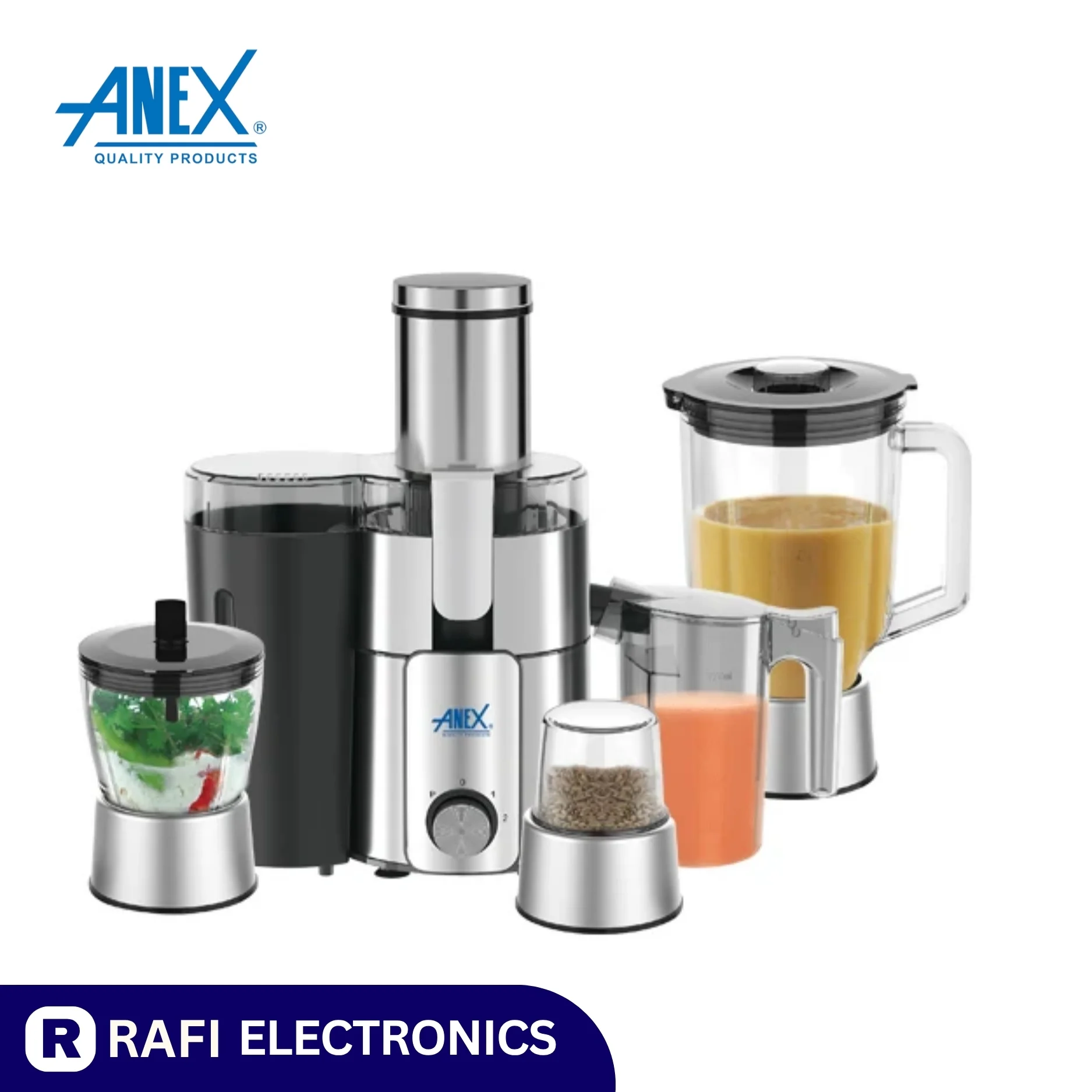 Anex AG-191 Deluxe Juicer Blender Grinder 4 in 1