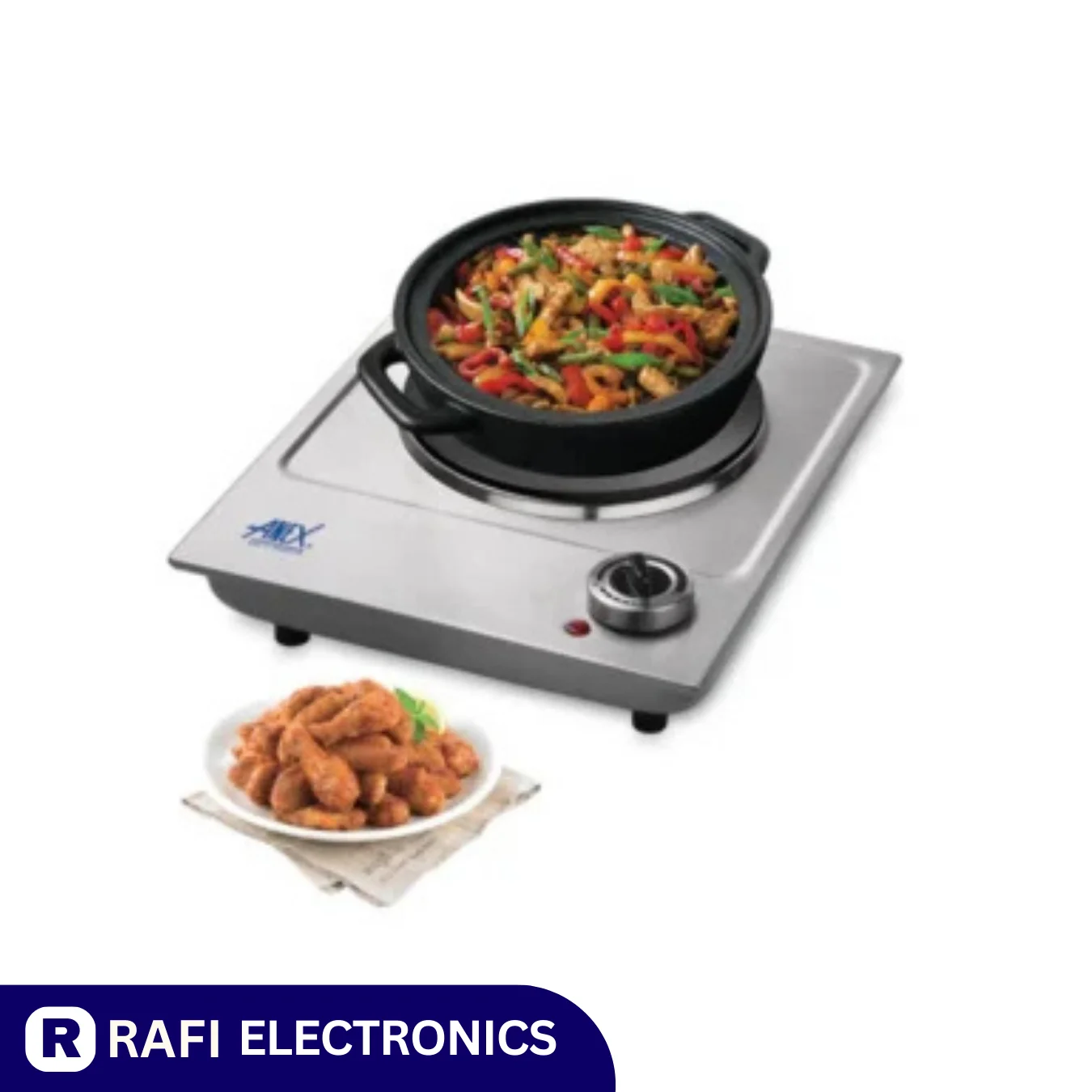 Anex Hot Plate AG 3061 Stainless Steel Single, 1500w