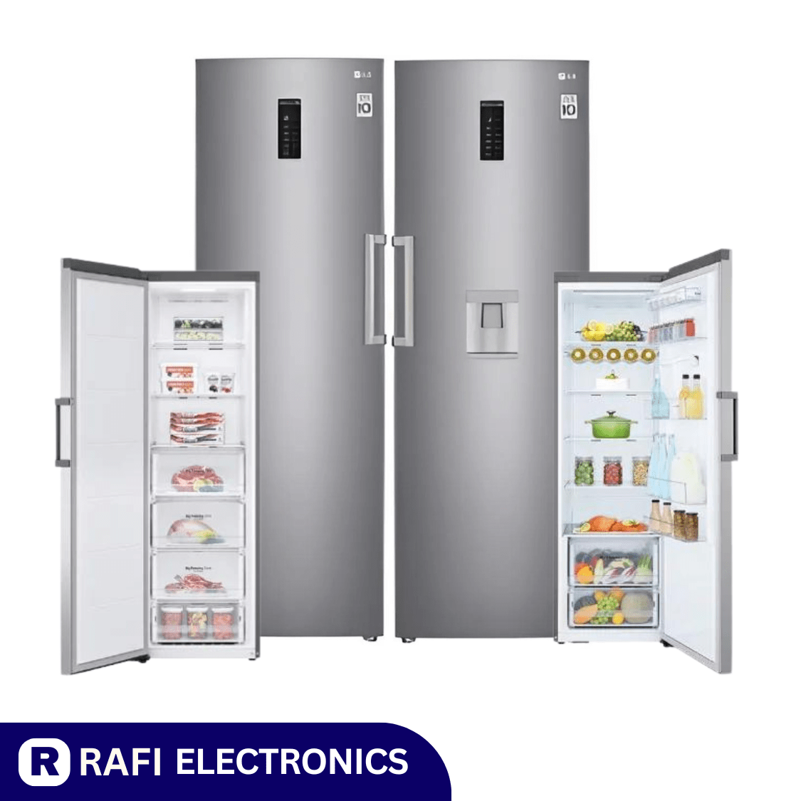 LG TWIN PAIR GR-B414ELFM/GR-F411ELDM PLATINUM SILVER Refrigerator