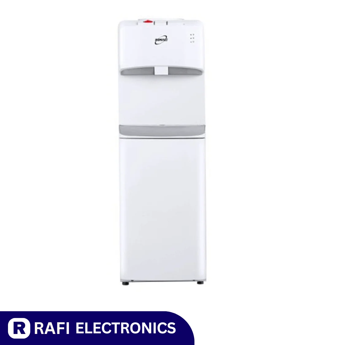 Water Dispenser With Refrigerator Cabinet White