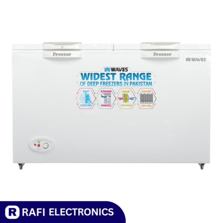 Waves Deep Freezer WDF-318 Stainless Steel Series - Rafi Electronics