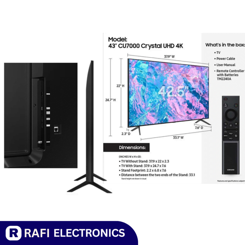 Samsung 43CU7000 43" Crystal UHD 4K - Rafi Electronics