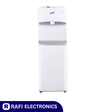 Water Dispenser With Refrigerator Cabinet White - Rafi Electronics